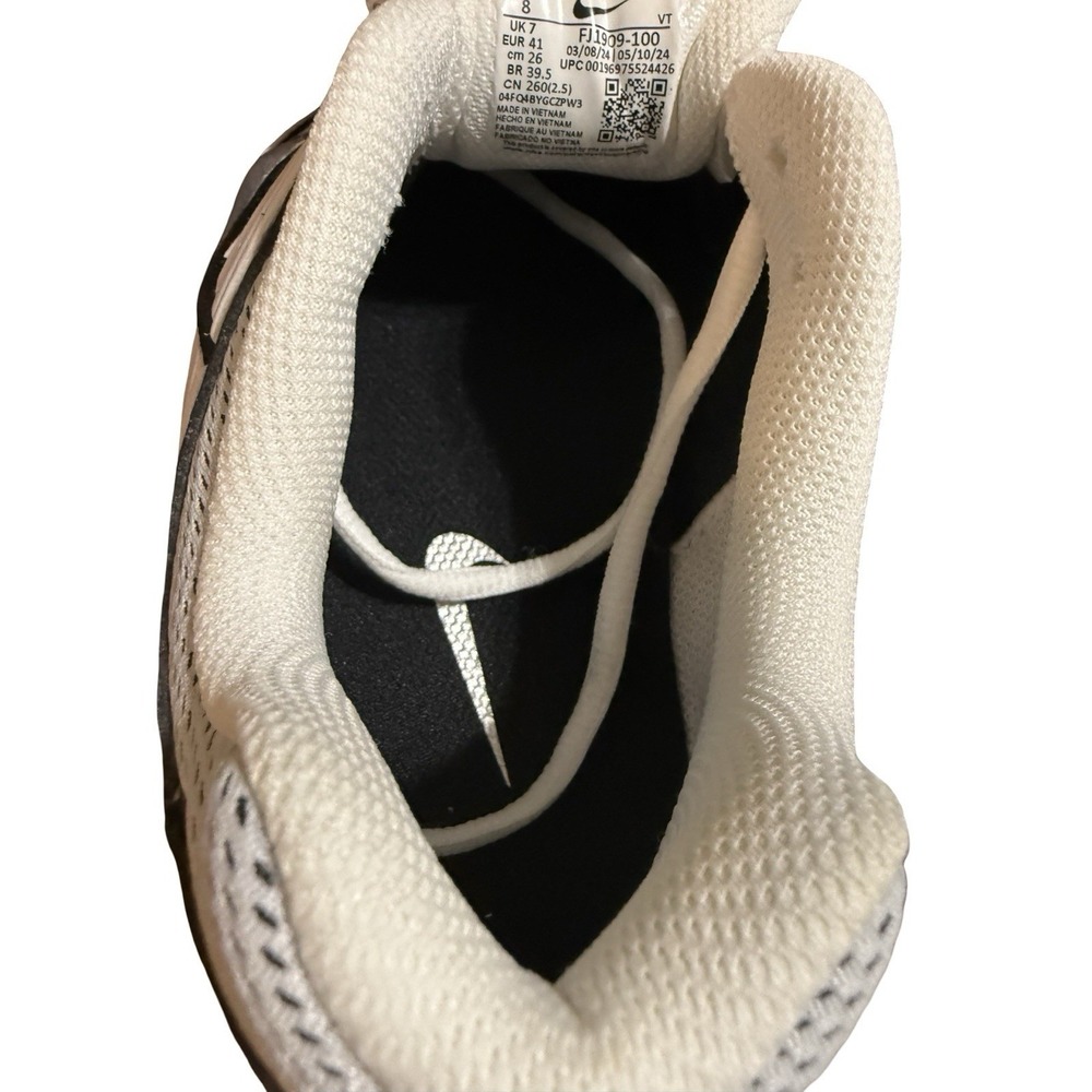 Nike Air Pegasus 2K5 White/Metallic/Silver/Black (FJ9109 100) - Mens Sz. 8 - New - Picture 9 of 11
